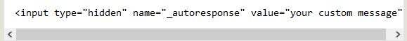 Etiqueta autoresponse