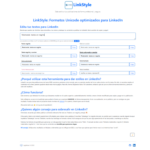 Pantalla LinkStyle modo claro