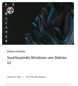Entrada blog solo con linux