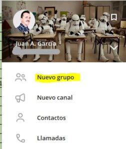 crear nuevo grupo